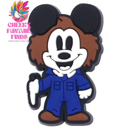 Single sale Halloween Mickey Hello Kitty PVC shoe Charms Accessories Decoration Buckles Classic Clog Fit Bands Bracelets Cheeky Fantail Finds