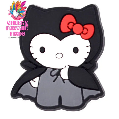 Single sale Halloween Mickey Hello Kitty PVC shoe Charms Accessories Decoration Buckles Classic Clog Fit Bands Bracelets Cheeky Fantail Finds