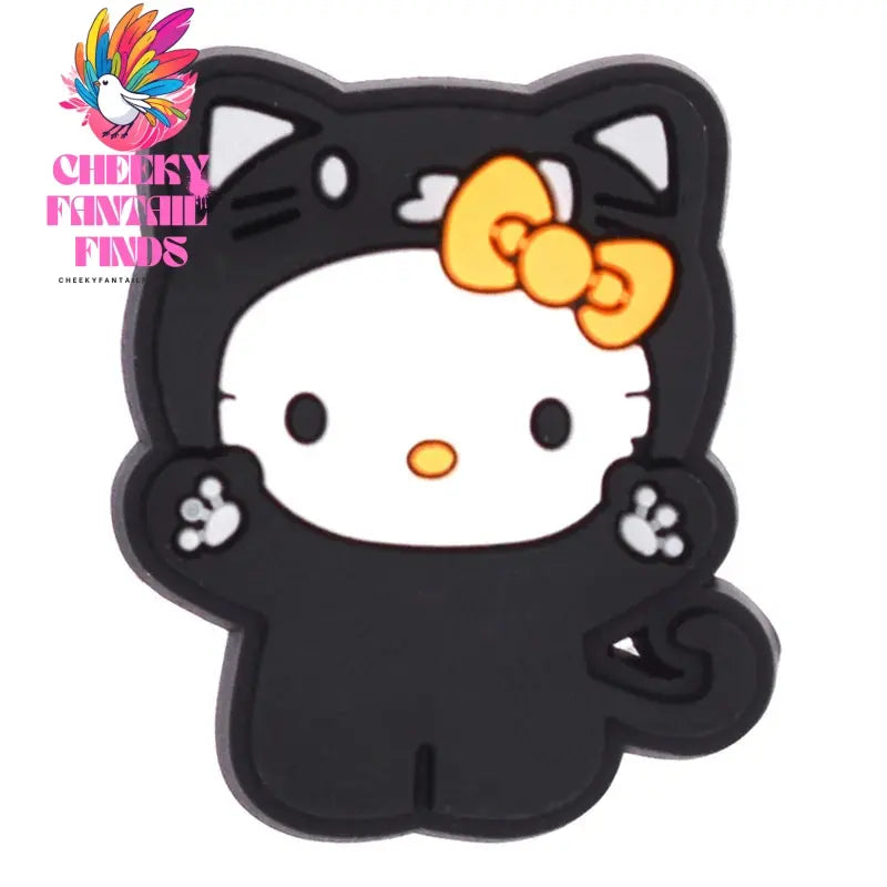 Single sale Halloween Mickey Hello Kitty PVC shoe Charms Accessories Decoration Buckles Classic Clog Fit Bands Bracelets Cheeky Fantail Finds