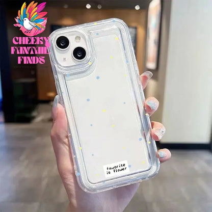 Small Flower Stars Soft Case For iPhone 16 14 13 11 15 Pro Max 12 Mini XS XR X 8 7 Plus SE 2022 13Pro Anti-drop Airbag Cover Cheeky Fantail Finds