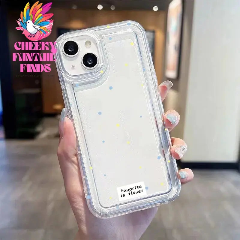 Small Flower Stars Soft Case For iPhone 16 14 13 11 15 Pro Max 12 Mini XS XR X 8 7 Plus SE 2022 13Pro Anti-drop Airbag Cover Cheeky Fantail Finds