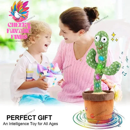 Smart Electronic Plush Toy for Baby Singing Dancing Talking and Sound Recording Cactus Toys for Kids Xmas Gifts for Children Cheeky Fantail Finds