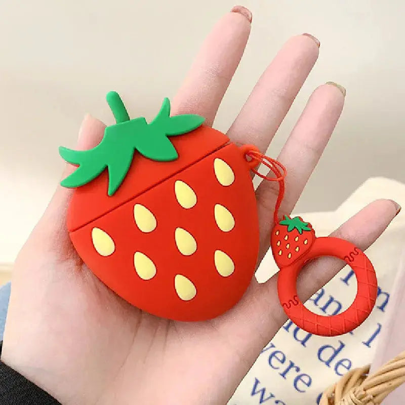 Snack Case For Airpods Pro 2 Generation Cute Cartoon Case For Airpods 1 2 Strawberry Avocado Earphone Cover For Airpods 3 2021 Cheeky Fantail Finds