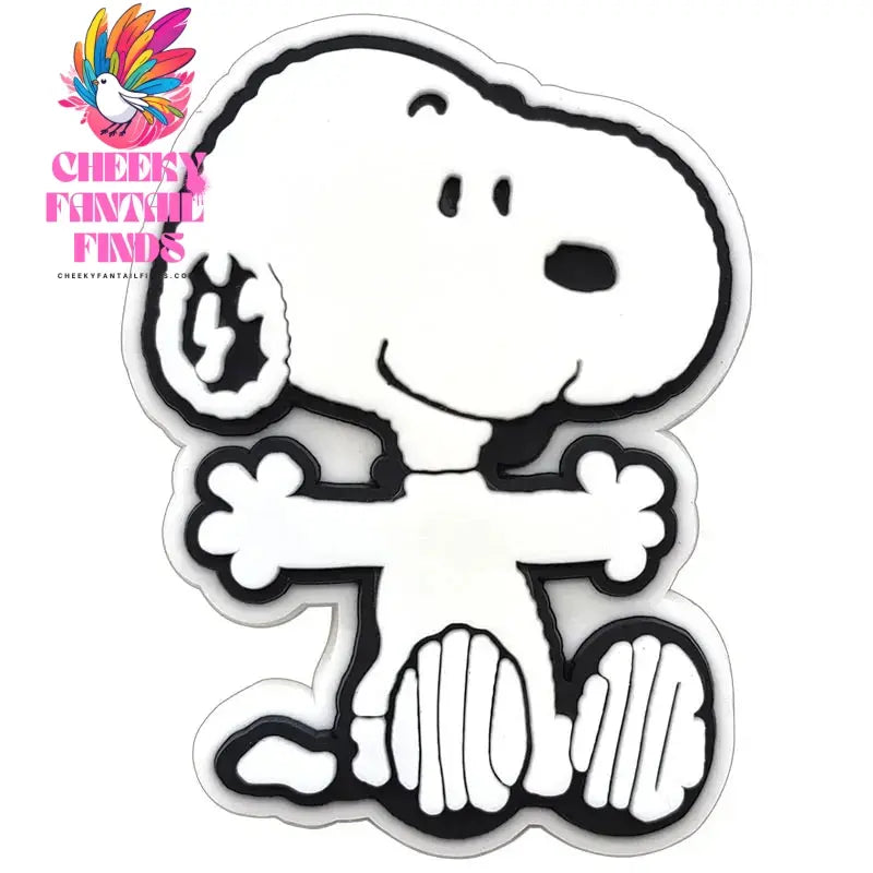 Snoopy Cute Cartoon Character for Cartoon Shoe Charms Accessories DIY Decoration for Classic Clog Kids Gifts - Cheeky Fantail Finds