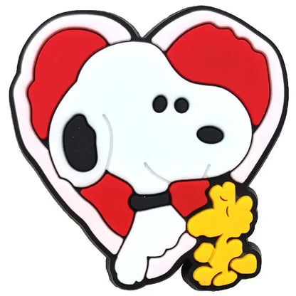 Snoopy Cute Cartoon Character for Cartoon Shoe Charms Accessories DIY Decoration for Classic Clog Kids Gifts - Cheeky Fantail Finds