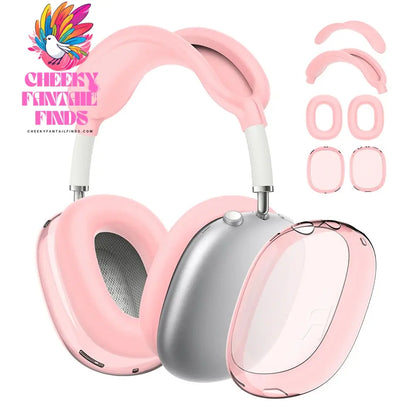 Soft Anti-Scratch Transparent Cover For AirPods Max TPU Wireless Shockproof Headphones Case Protective Sleeve Protector Cheeky Fantail Finds