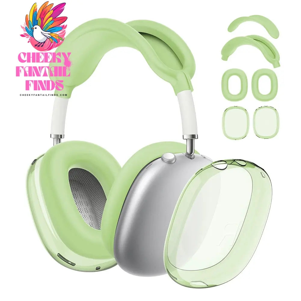 Soft Anti-Scratch Transparent Cover For AirPods Max TPU Wireless Shockproof Headphones Case Protective Sleeve Protector Cheeky Fantail Finds