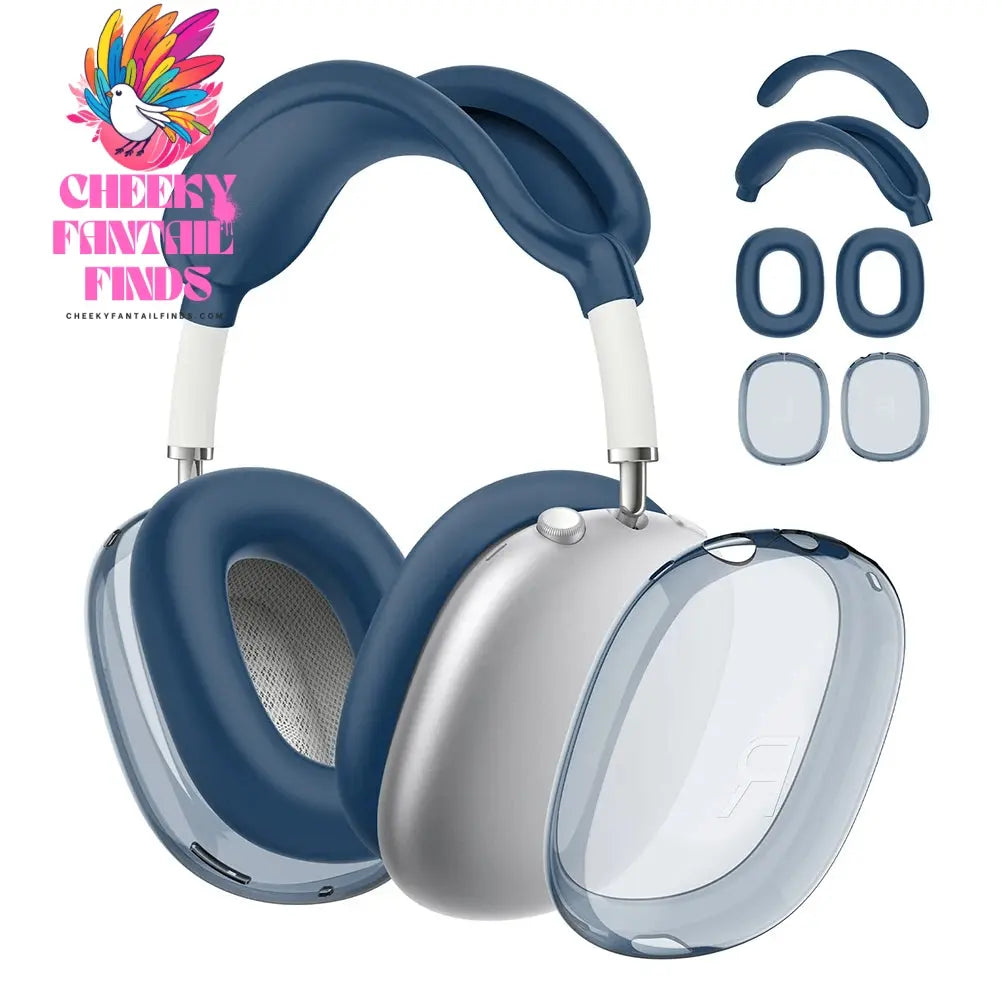 Soft Anti-Scratch Transparent Cover For AirPods Max TPU Wireless Shockproof Headphones Case Protective Sleeve Protector Cheeky Fantail Finds