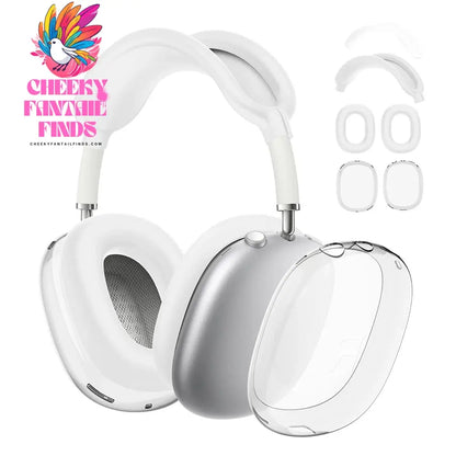 Soft Anti-Scratch Transparent Cover For AirPods Max TPU Wireless Shockproof Headphones Case Protective Sleeve Protector Cheeky Fantail Finds