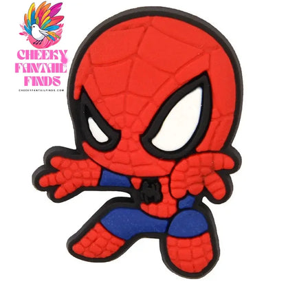 Spider-Man Shoe Charms Cartoon Clog Sandal Decorations Shoe Accessories Slippers Buckle Kids Boy Gifts - Cheeky Fantail Finds