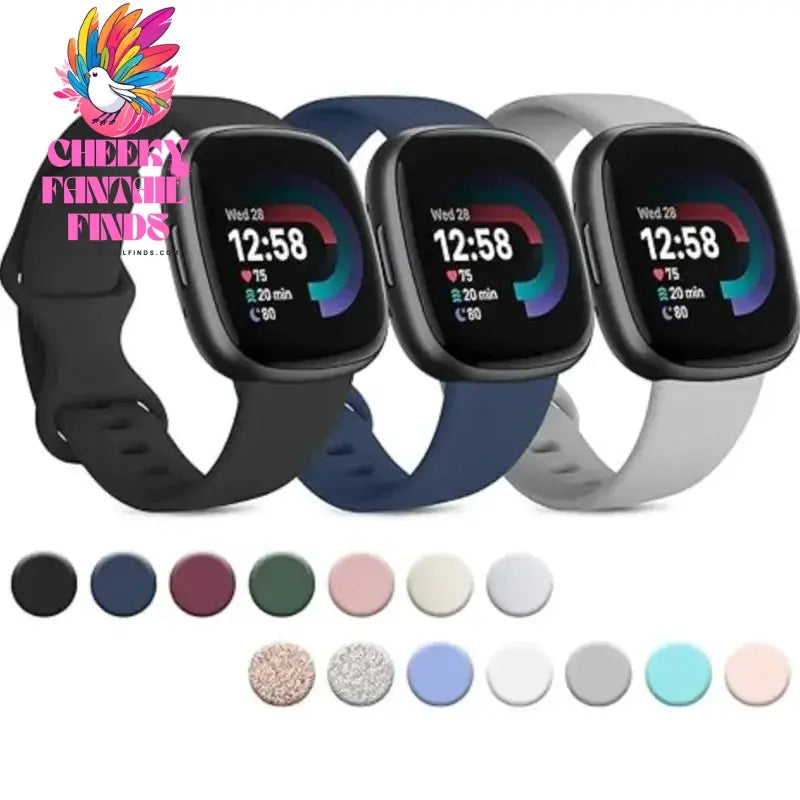 Sport Band For Fitbit Versa 3 Strap Smartwatch Wristband Accessories Watchbands Soft Silicone Bracelet For Fitbit Sense Versa3 Cheeky Fantail Finds
