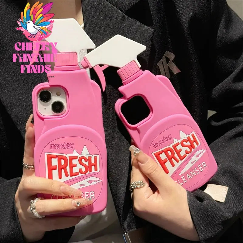 Stereo Cleaner 3D Cute Soft Silicone Case for IPhone 15 14 13 12 16 Pro Max 11 15Pro 14Pro I Phone Shockproof Cover Accessories Cheeky Fantail Finds