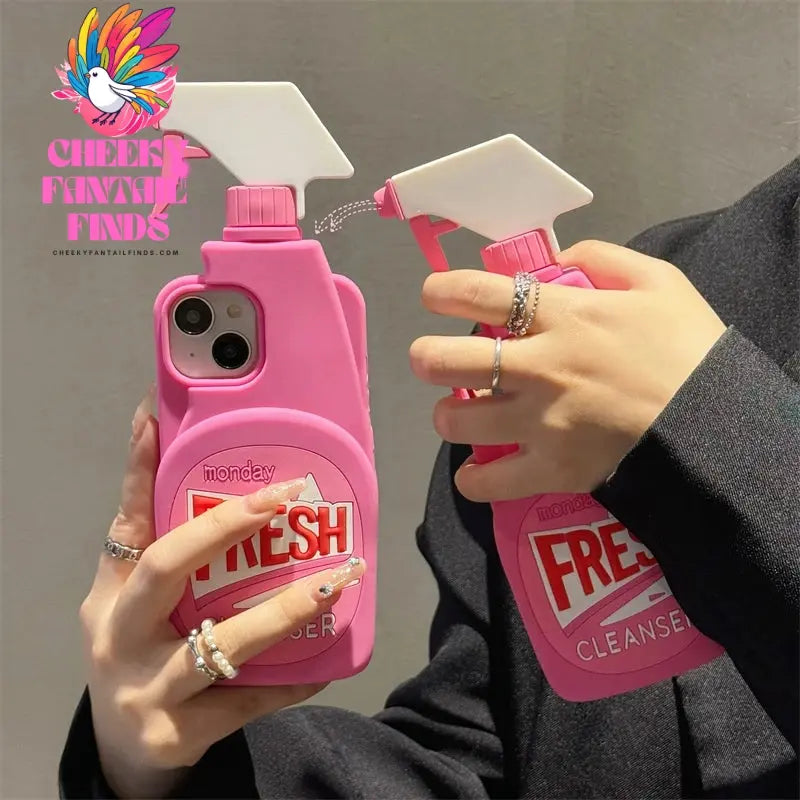 Stereo Cleaner 3D Cute Soft Silicone Case for IPhone 15 14 13 12 16 Pro Max 11 15Pro 14Pro I Phone Shockproof Cover Accessories Cheeky Fantail Finds