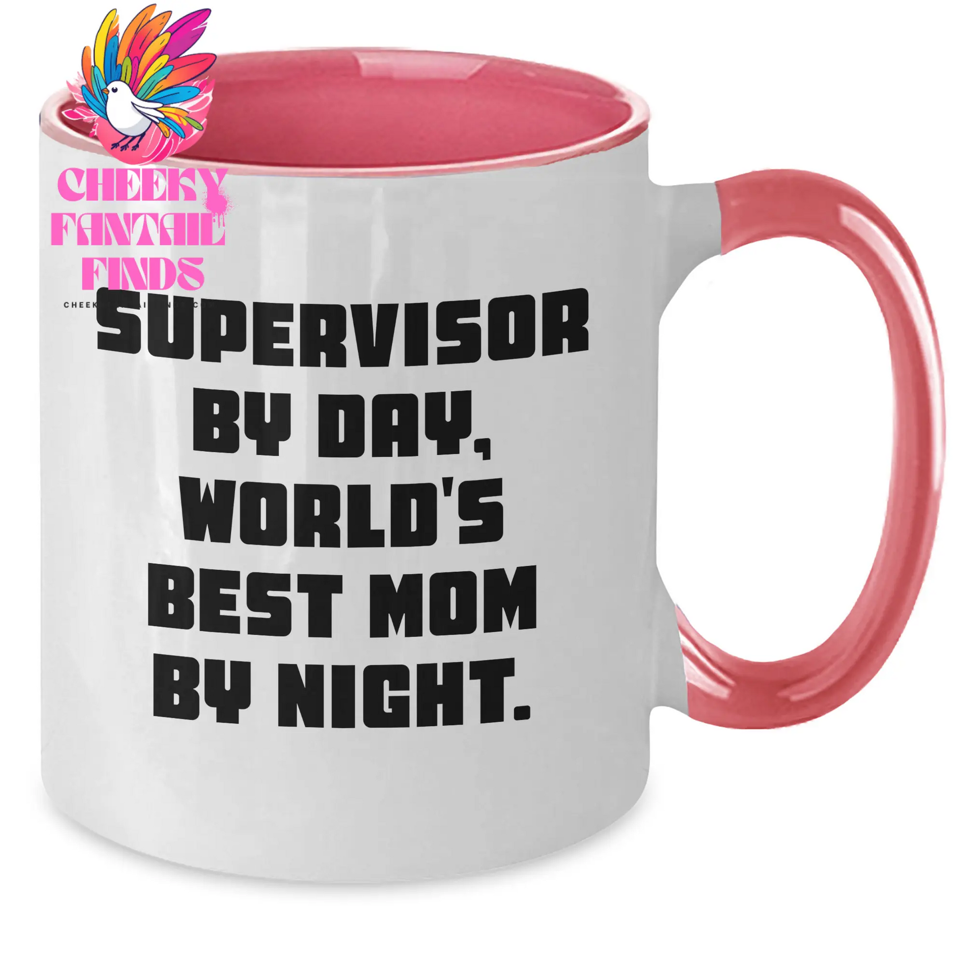 Supervisor Gifts from Mom, Funny Two Tone Coffee Mugs for Supervisor By Day, World's Best Mom By Night Gifts - Additional