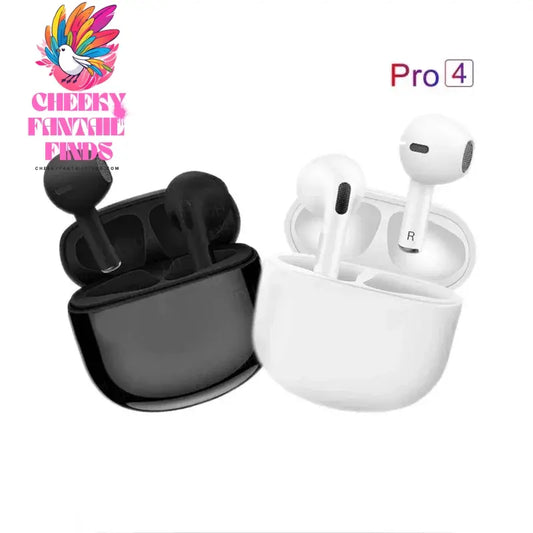 TWS  Pro4  Bluetooth Earphones Wireless Headphones Mini Sports Headset Earbuds Music Earpieces For iPhone Xiaomi Huawei Redmi Cheeky Fantail Finds