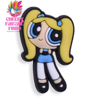 The Powerpuff Girl Shoe Charms1-9pcs PVC Shoe Decorations Buckle Cartoon Shoe Accessories Fit Clog Sandal Kids X-mas Gift - Cheeky Fantail Finds