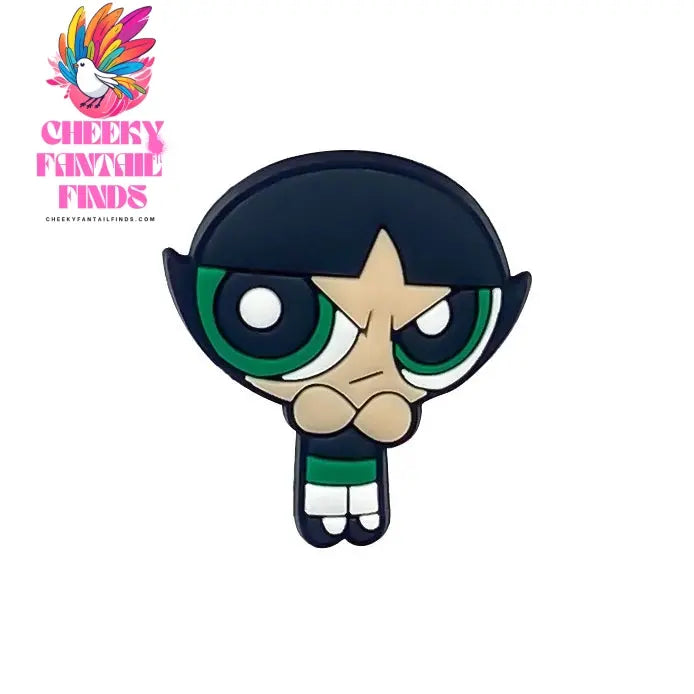 The Powerpuff Girl Shoe Charms1-9pcs PVC Shoe Decorations Buckle Cartoon Shoe Accessories Fit Clog Sandal Kids X-mas Gift - Cheeky Fantail Finds
