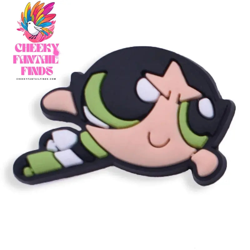 The Powerpuff Girl Shoe Charms1-9pcs PVC Shoe Decorations Buckle Cartoon Shoe Accessories Fit Clog Sandal Kids X-mas Gift - Cheeky Fantail Finds
