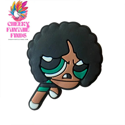 The Powerpuff Girl Shoe Charms1-9pcs PVC Shoe Decorations Buckle Cartoon Shoe Accessories Fit Clog Sandal Kids X-mas Gift - Cheeky Fantail Finds