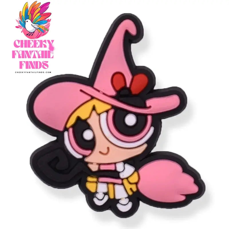 The Powerpuff Girl Shoe Charms1-9pcs PVC Shoe Decorations Buckle Cartoon Shoe Accessories Fit Clog Sandal Kids X-mas Gift - Cheeky Fantail Finds
