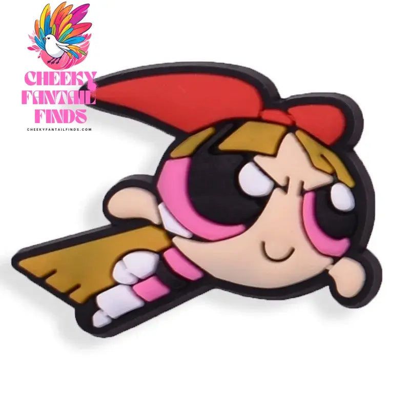 The Powerpuff Girl Shoe Charms1-9pcs PVC Shoe Decorations Buckle Cartoon Shoe Accessories Fit Clog Sandal Kids X-mas Gift - Cheeky Fantail Finds