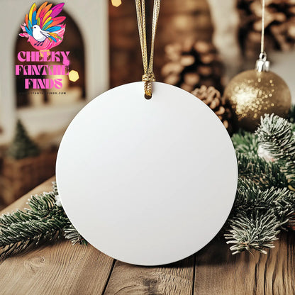 This Is What An Awesome Sister-in-law Looks Like, Christmas Circle Ornament Gift for Sister-in-law, Funny Sister-in-law Quotes, Circle Ornament for Sister-in-law from Family, Gifts for Sister-in-law - Image 3