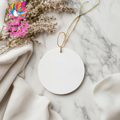 This Is What An Awesome Sister-in-law Looks Like, Christmas Circle Ornament Gift for Sister-in-law, Funny Sister-in-law Quotes, Circle Ornament for Sister-in-law from Family, Gifts for Sister-in-law - Image 4