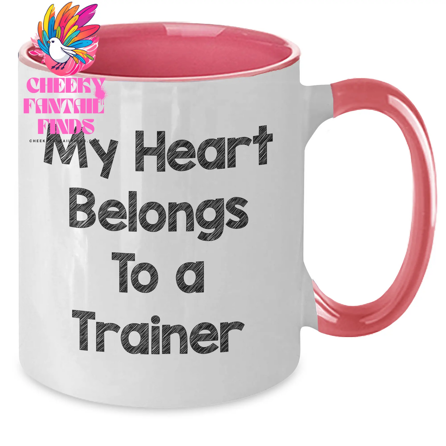 Trainer Lover's Funny Quote Two Tone Coffee Mugs, Gifts from Friends and Family for Mother's Day, 11oz Ceramic Mugs - Black and White, Red and White, Navy and White, Pink and White - Additional