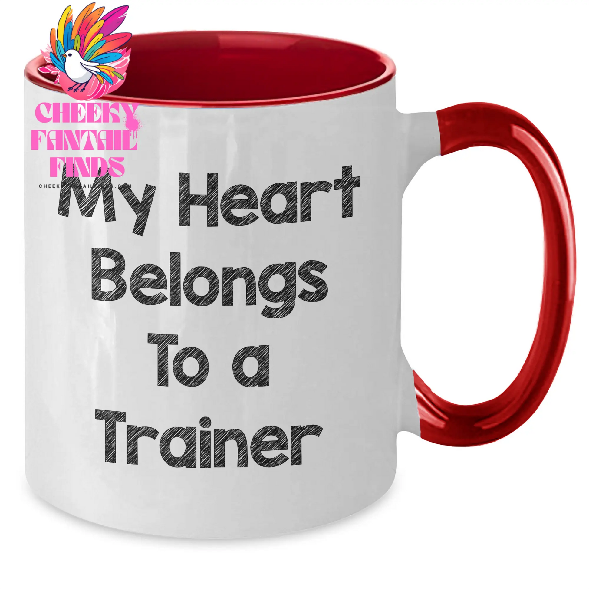 Trainer Lover's Funny Quote Two Tone Coffee Mugs, Gifts from Friends and Family for Mother's Day, 11oz Ceramic Mugs - Black and White, Red and White, Navy and White, Pink and White - Additional