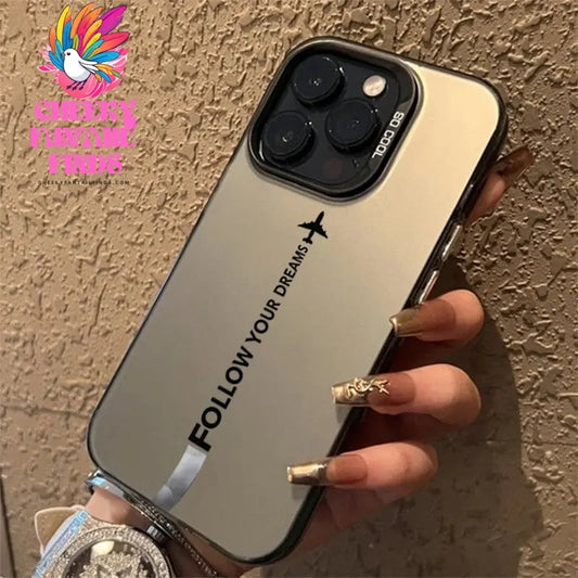 Travel-Inspired Airplane Route Design TPU Basic Case for iPhone 16 15 Pro Max 14 13 12 11 XS X XR 7 8 Plus Matte Hard Back Cover Cheeky Fantail Finds