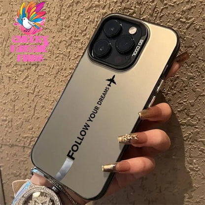 Travel-Inspired Airplane Route Design TPU Basic Case for iPhone 16 15 Pro Max 14 13 12 11 XS X XR 7 8 Plus Matte Hard Back Cover Cheeky Fantail Finds