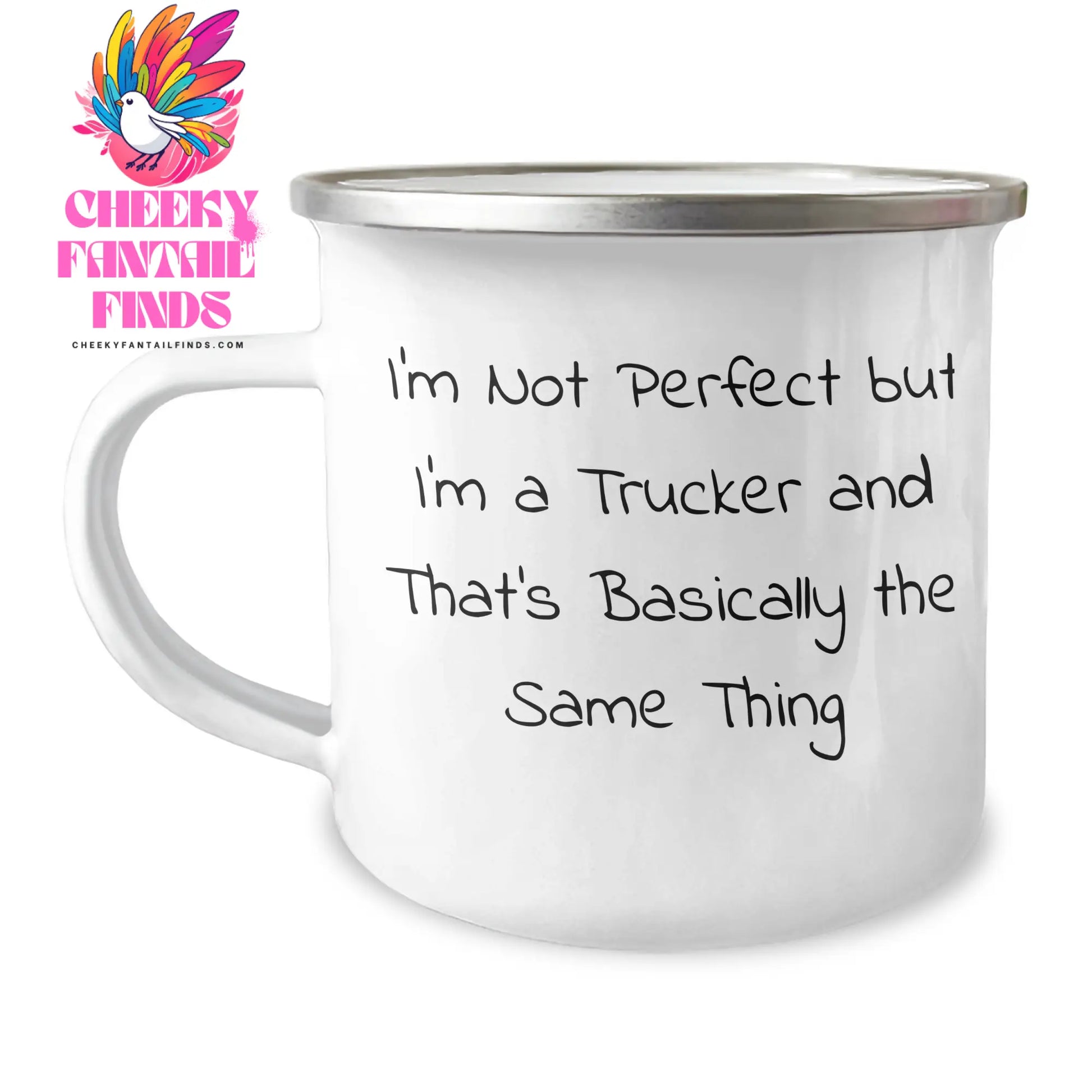 Trucker Humor Gifts from Dad to Friends and Family - Unique Camping Mug - Image 1