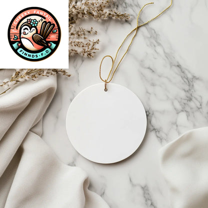 Turkish Van Cat Mom Gifts for Christmas - 'I'm Not A Regular Mom. I'm A Turkish Van Mom.' Circle Ornament, Gifts from Mom to Mom, for Turkish Van Cat Enthusiasts - Image 4