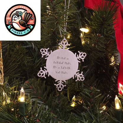Turkish Van Cat Mom Gifts, I'm Not A Regular Mom, Snowflake Ornament for Christmas, Gifts from Friends, Gifts for Turkish Van Cat, Unique Christmas Unique Gifts - Image 3