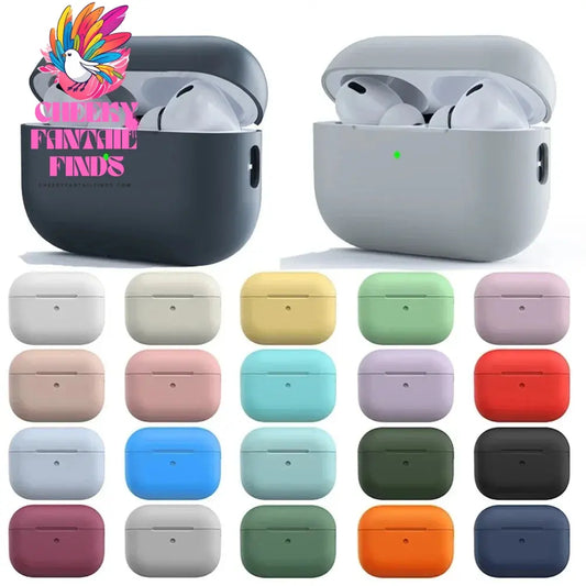 Ultra-Thin Silicone Earphone Cases For Airpods 1/2, Airpods 3 Protective Headphones Case For Apple Airpods Pro 2 Airpods Covers Cheeky Fantail Finds