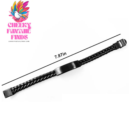 Umpire Gifts for Mom - Funny Quote Interlaced Leather Bracelet, Gifts from Family, Gifts for Umpire, Unique Mother's Day Unique Gifts - Image 2