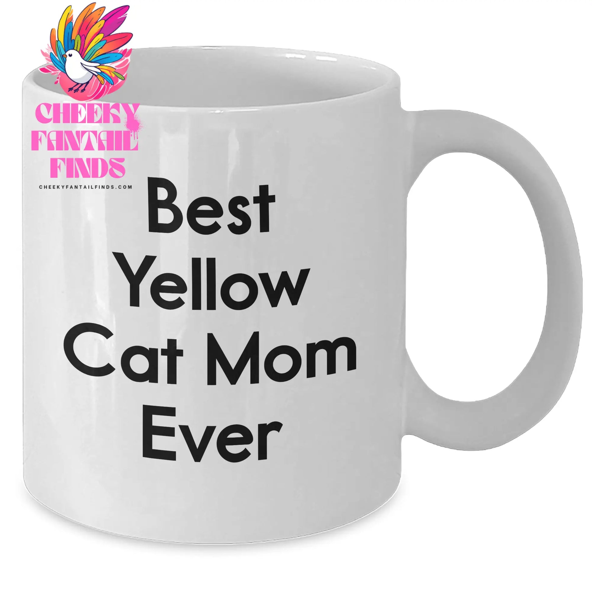 Unique Gifts for Yellow Cat Lovers: Best Yellow Cat Mom Ever White Coffee Mug - Inspirational Gift for Father's Day - Additional
