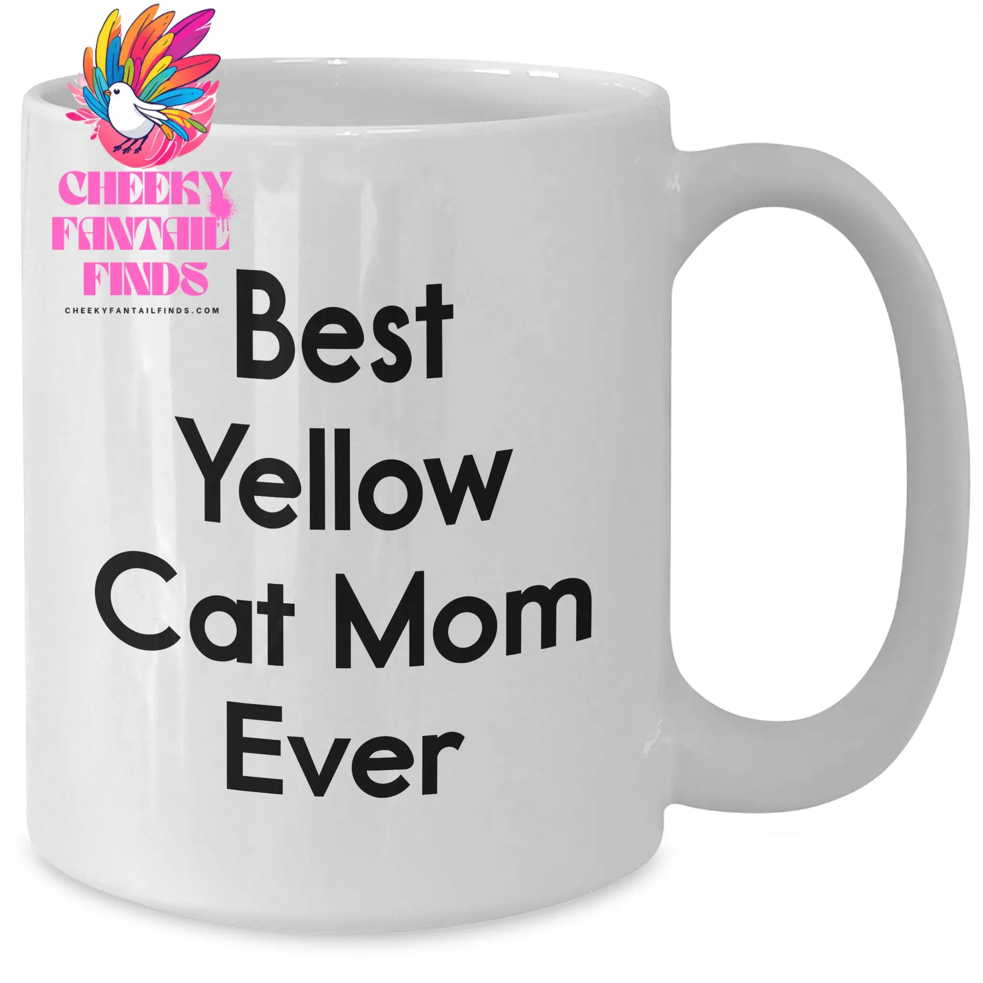 Unique Gifts for Yellow Cat Lovers: Best Yellow Cat Mom Ever White Coffee Mug - Inspirational Gift for Father's Day - Additional