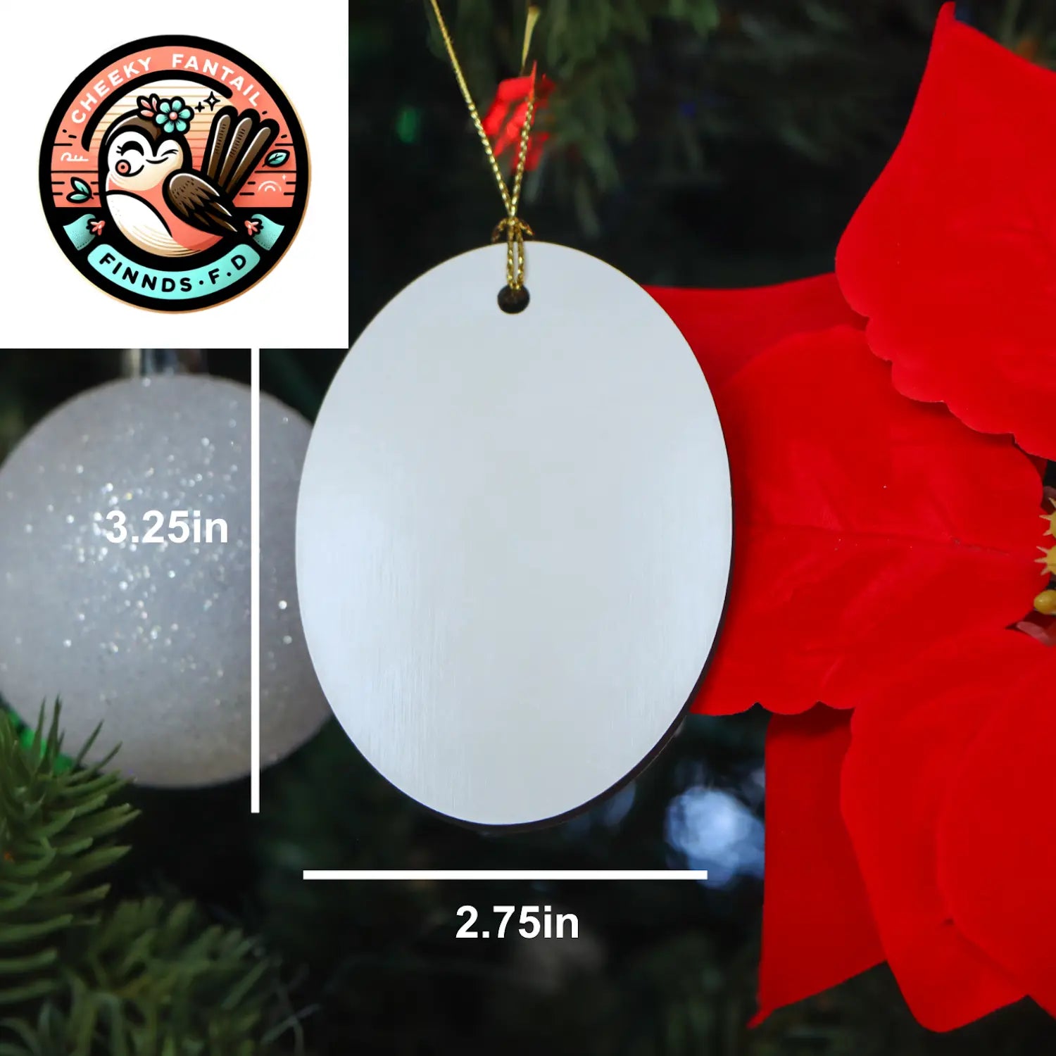 Unique Maltese Dog Gifts for Christmas, Funny Oval Ornament My Maltese Thinks I'm Cool, And That's All That Matters. - Image 2