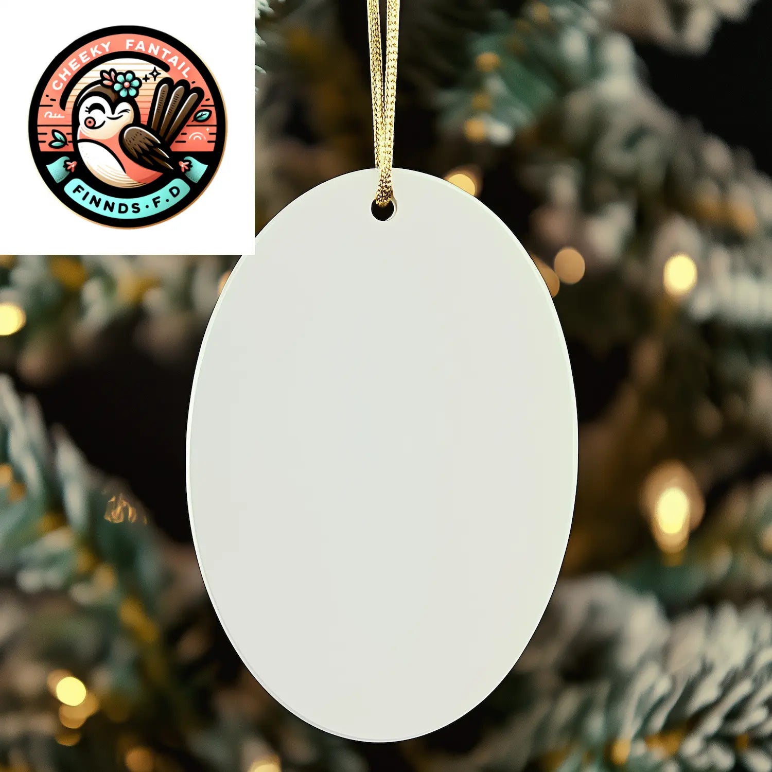 Unique Maltese Dog Gifts for Christmas, Funny Oval Ornament My Maltese Thinks I'm Cool, And That's All That Matters. - Image 4