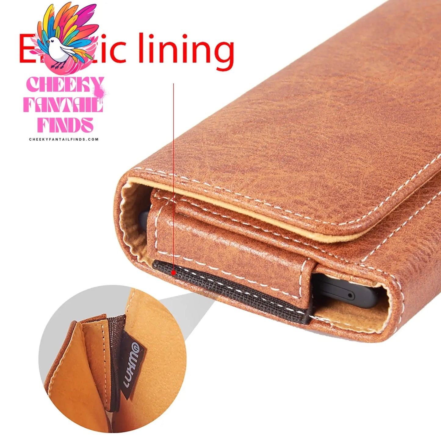 Universal wallet cellphone case belt mobile phone bag hanging waist cover Holster 4.7/5.5/6.3 inch retro leather magnetic pouch Cheeky Fantail Finds