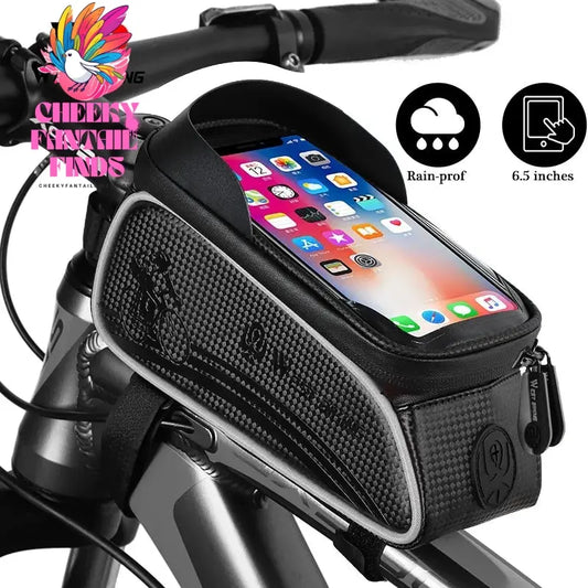 WEST BIKING Bicycle Bag Cycling Top Front Tube Frame Bag Waterproof 6.5 Inches Phone Case Storage Touch Screen MTB Road Bike Bag Cheeky Fantail Finds
