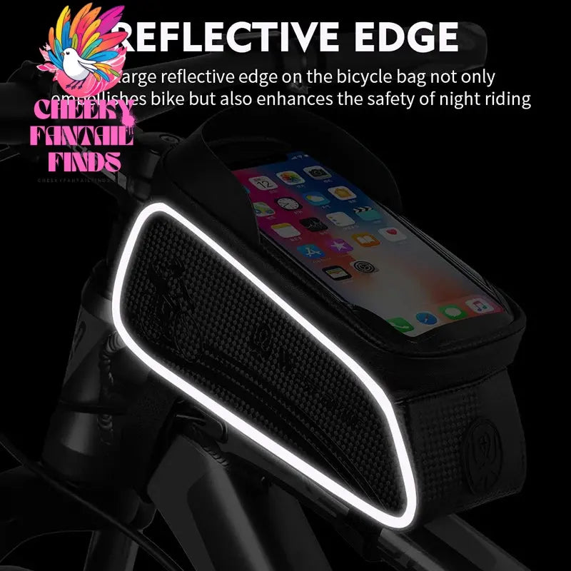 WEST BIKING Bicycle Bag Cycling Top Front Tube Frame Bag Waterproof 6.5 Inches Phone Case Storage Touch Screen MTB Road Bike Bag Cheeky Fantail Finds