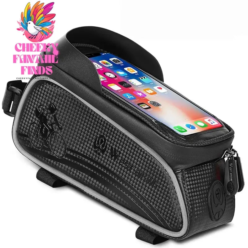 WEST BIKING Bicycle Bag Cycling Top Front Tube Frame Bag Waterproof 6.5 Inches Phone Case Storage Touch Screen MTB Road Bike Bag Cheeky Fantail Finds