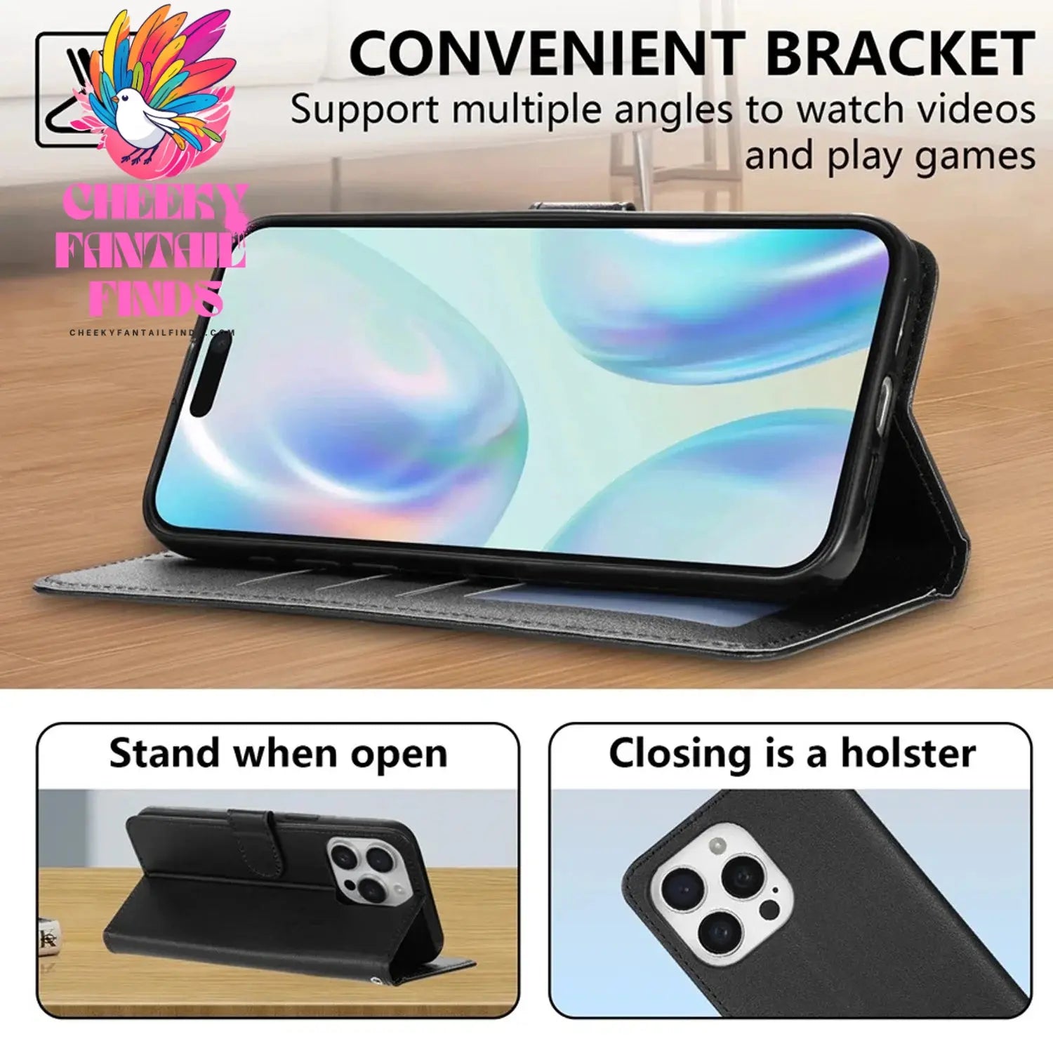 Wallet Card Stand Flip Leather Case Cover For Samsung Galaxy A05s A12 A13 A14 A15 A24 A32 A33 A34 A35 A51 A52 A53 A54 A55 A71 Cheeky Fantail Finds