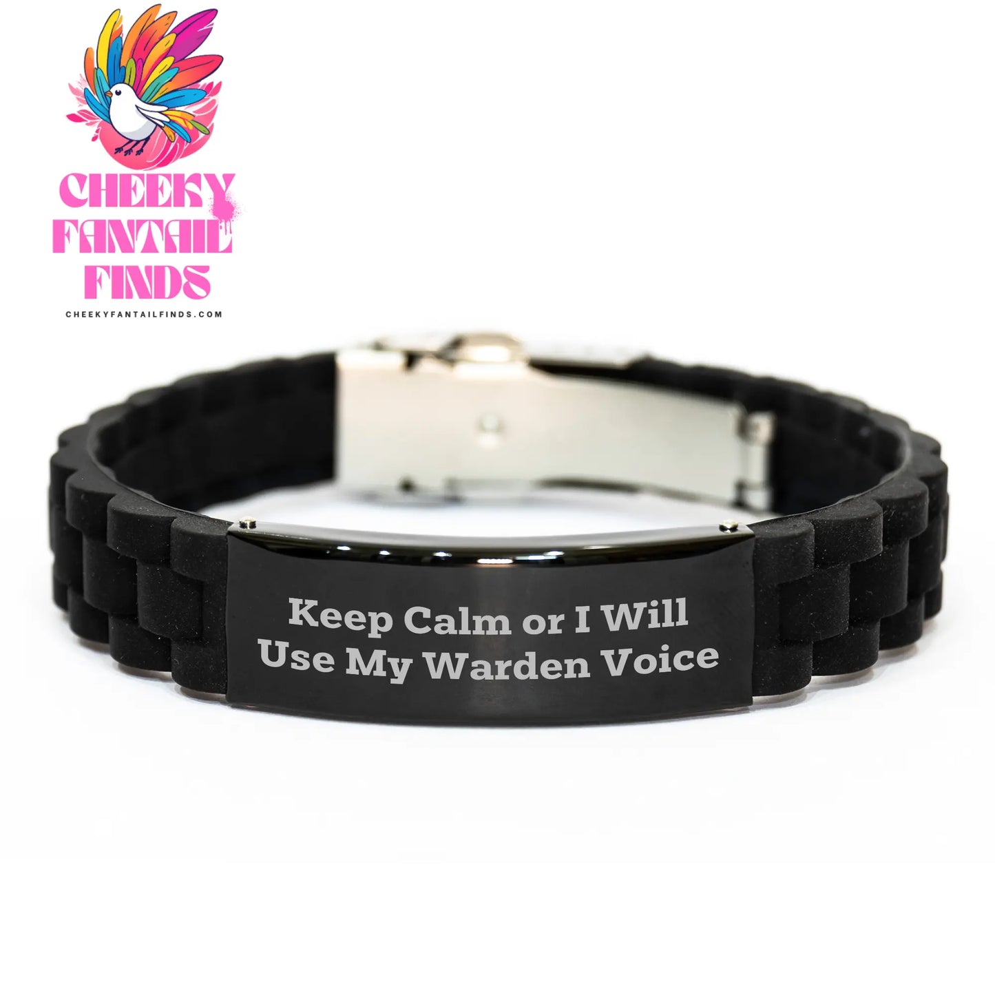 Warden Gifts, Funny Quote, Glide lock Clasp, Adjustable, Father's Day Unique Gifts from Friends - Image 1