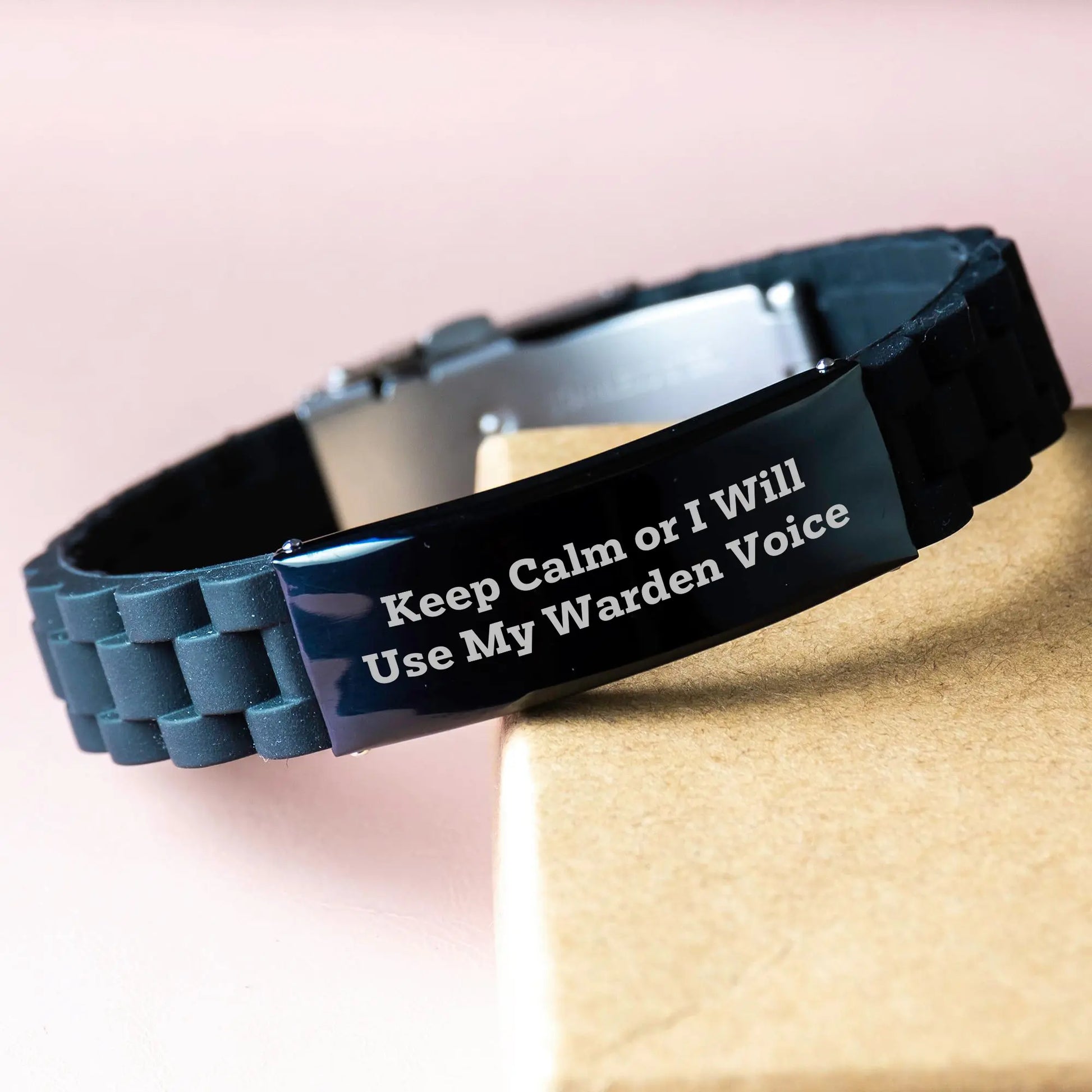 Warden Gifts, Funny Quote, Glide lock Clasp, Adjustable, Father's Day Unique Gifts from Friends - Image 3