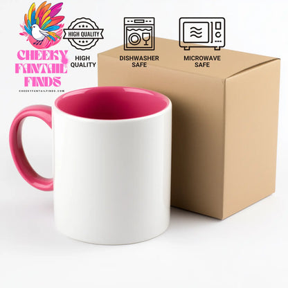 Washington Quotes Funny Two Tone Coffee Mugs Gifts from Dad to Son on Father's Day, There's No Place Like Washington - 11oz Ceramic Mug - Additional