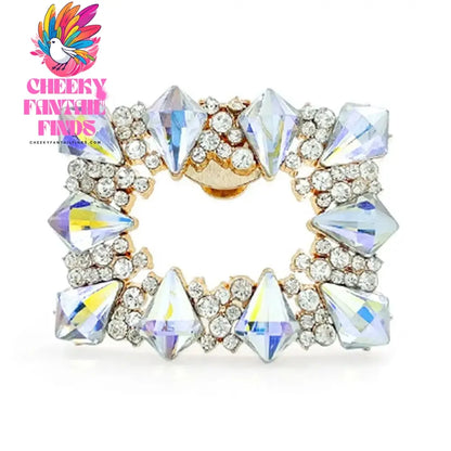 Wedding Shoe Decorations Clip Shiny Flower Charm Buckle Wedding Bride Glass Crystal High Heel Shoe Rhinestone Decorative Clamp Cheeky Fantail Finds