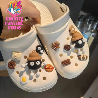 Whole Set Hot DIY Hole Shoes Charms for Cute Cartoon Handmade Charms Designer Quality Garden Shoe Decoration Girl Gift 2024 New Cheeky Fantail Finds